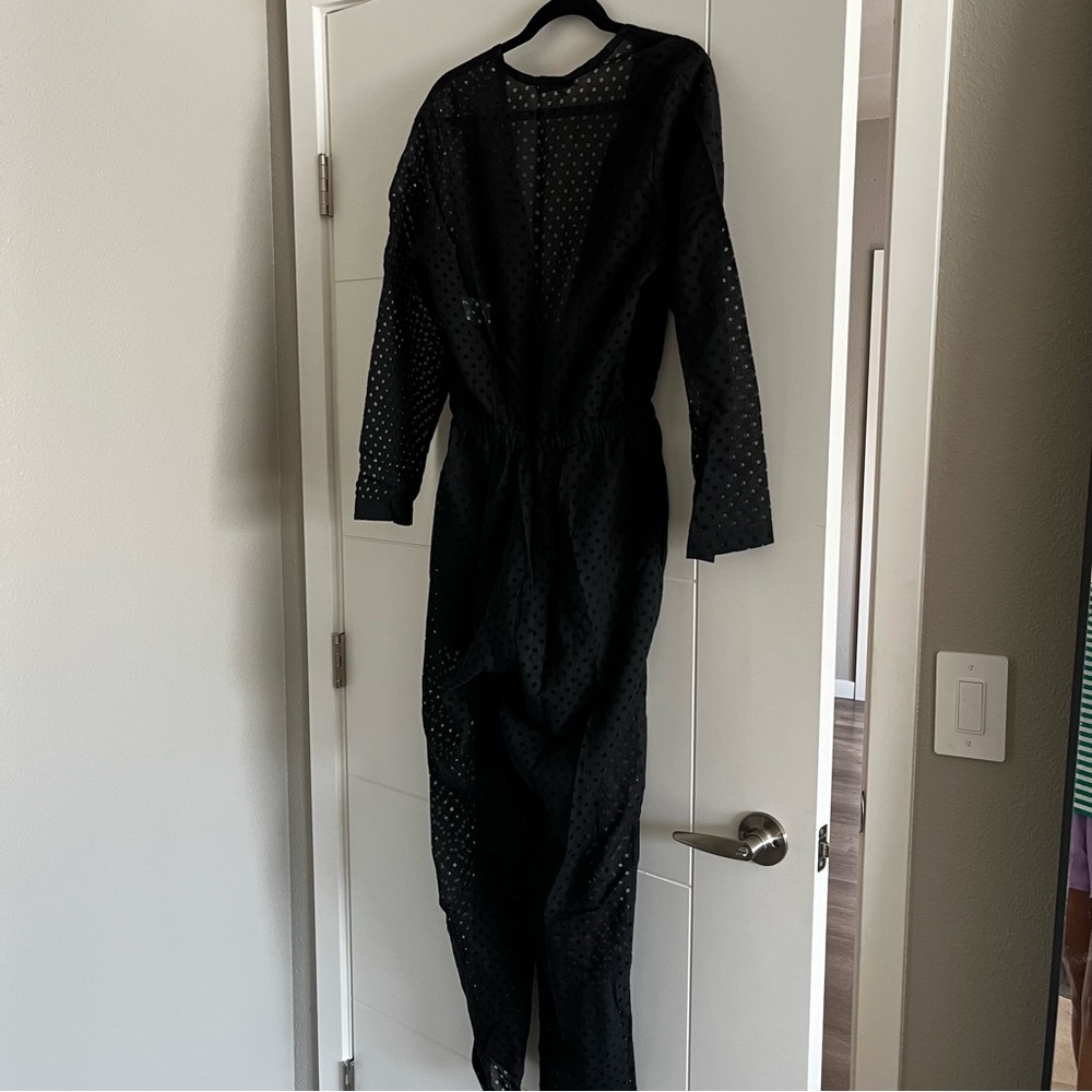 IRO Gleda eyelet jumpsuit black size 38 - Picture 8 of 9